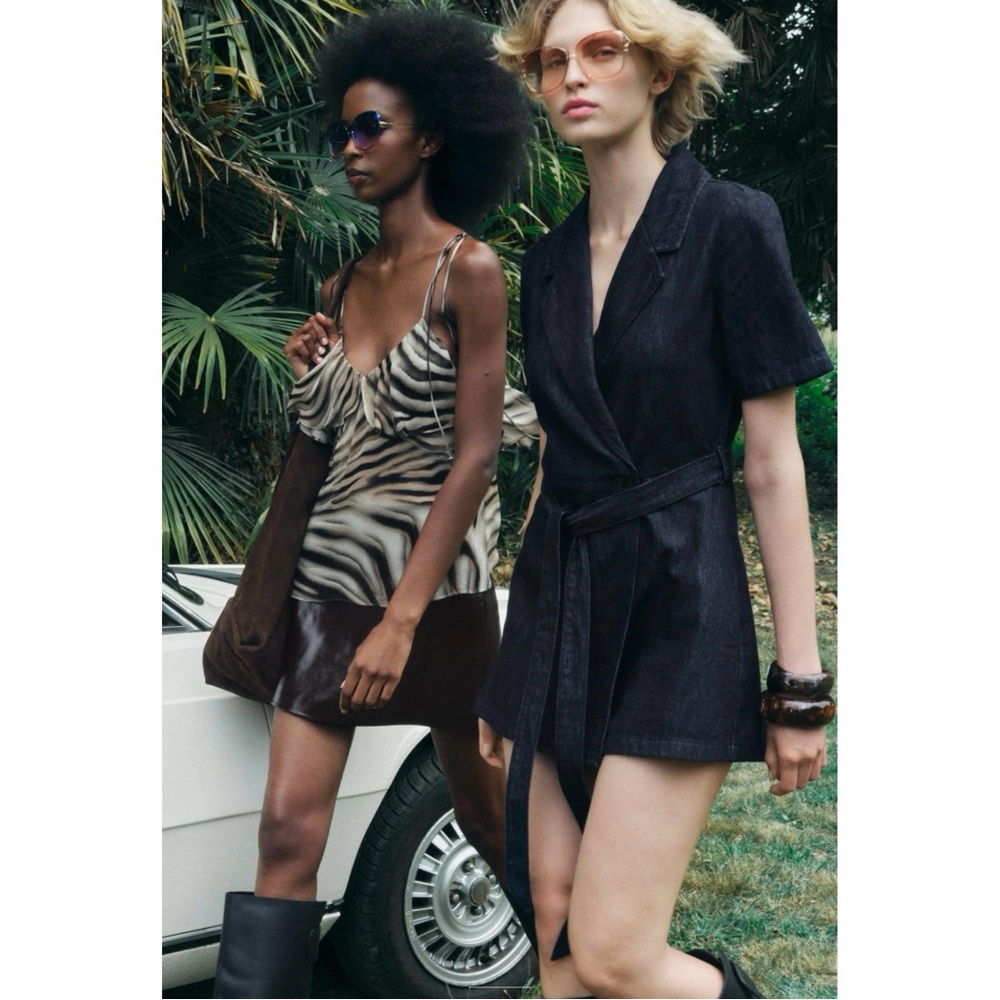 ZARA ANIMAL PRINT TOP ZW COLLECTION - Picture 5 of 11